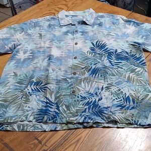Tommy Bahama Mens Shirt XL SILK Short Sleeves Summer Casual Vacation Resort Used